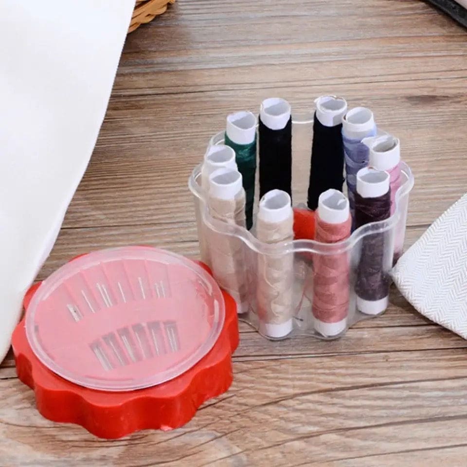 Flower Thread Box, Cloth Fabric Handy Needlework Tools, Thimble Buttons Mini Sewing Kit Organizer, Mini Sewing Kit Needle Threads Box Flower Thread Box, Cloth Fabric Handy Needlework Tools, Thimble Buttons Mini Sewing Kit Organizer, Mini Sewing Kit Needle Threads Box